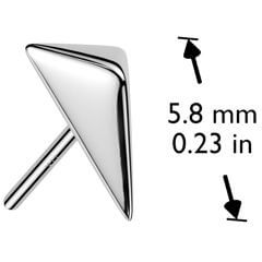 Złoto 585 nakrętka strzała 3d push-in
