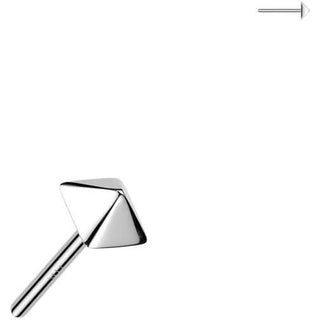 Złoto 585 nakrętka piramida push-in
