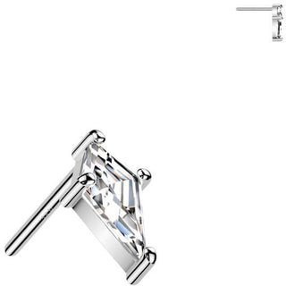 Złoto 585 nakrętka strzała zirconia push-in
