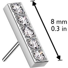 Słupek cyrkonia push-in