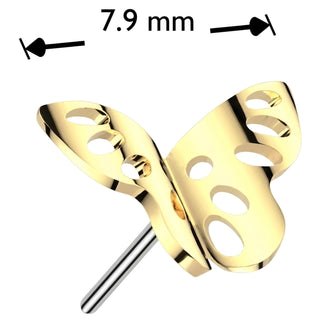 Tytan nakrętka motyl push-in