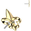 Tytan nakrętka nakrętka fleur de lis push-in
