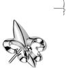 Tytan nakrętka nakrętka fleur de lis push-in