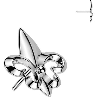 Tytan nakrętka nakrętka fleur de lis push-in