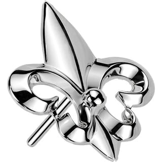 Tytan nakrętka nakrętka fleur de lis push-in