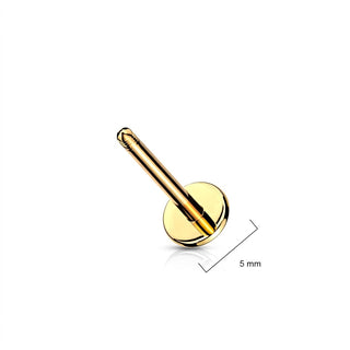 Pręcik labret z płaską podstawą