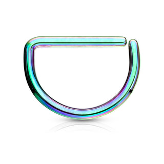 Kolczyk w kształcie litery d d-ring kolczyk rozginany