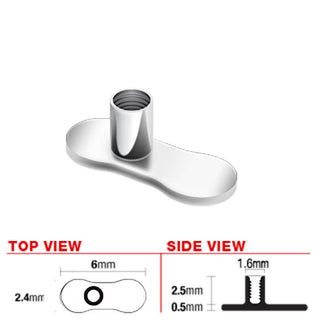 Tytan stopka wysokość 2.5mm