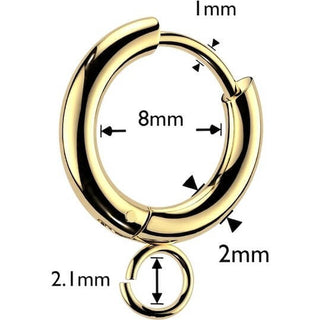 Koło o-ring na zawieszki 1 para clicker
