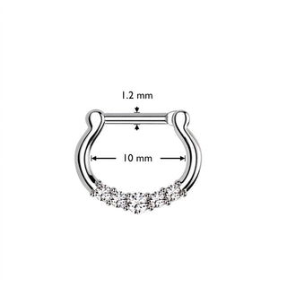 Septum clicker cyrkonia clicker