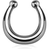 Fake piercing do nosa septum kolczyk rozginany