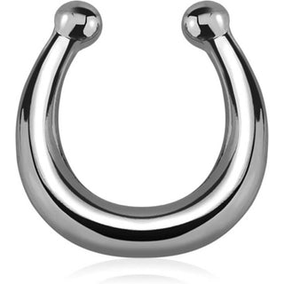 Fake piercing do nosa septum kolczyk rozginany