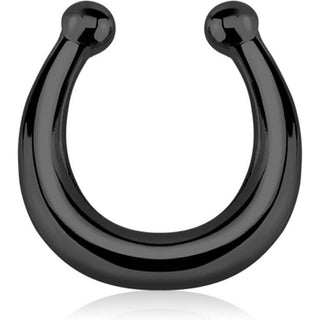 Fake piercing do nosa septum kolczyk rozginany