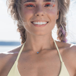 Tytan microdermal stopka z 3 dziurkami wysokość 2mm nakrętka opal płaski gwint wewnętrzny