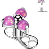 Tytan microdermal 3 hole trójkąt zirconia gwint wewnętrzny