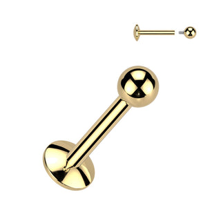 Tytan labret kulka podstawa 4mm gwint wewnętrzny