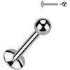 Tytan labret kulka podstawa 4mm gwint wewnętrzny