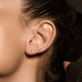 Tytan labret piorun płaski gwint wewnętrzny