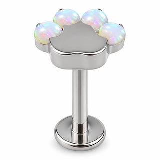 Tytan labret odcisk łapy zwierzęcia gwint wewnętrzny