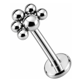 Tytan labret wachlarz kulek cluster gwint wewnętrzny