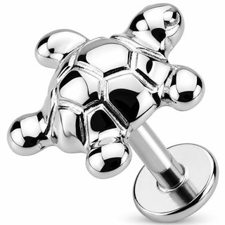 Tytan labret mały żółw morski gwint wewnętrzny