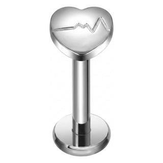 Tytan labret serce ekg gwint wewnętrzny