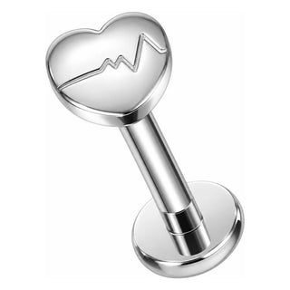 Tytan labret serce ekg gwint wewnętrzny