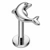 Tytan labret delfin gwint wewnętrzny
