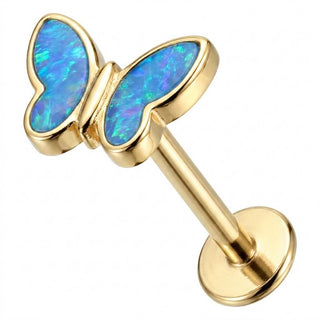 Tytan labret motyl gwint wewnętrzny
