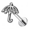 Tytan labret parasol gwint wewnętrzny